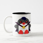 Tasse 2 Couleurs Manchot Vampire Mignon (Gauche)