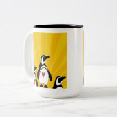 Tasse 2 Couleurs Manchots (Devant gauche)