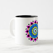 Tasse 2 Couleurs Mandala (Devant gauche)