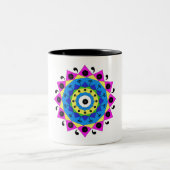 Tasse 2 Couleurs Mandala (Centre)