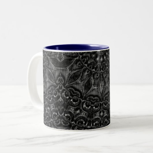 Tasse 2 Couleurs Mandala (Devant gauche)
