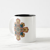 Tasse 2 Couleurs Mandala 3.1 TP (Devant gauche)