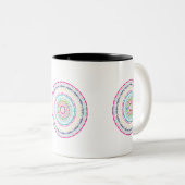 Tasse 2 Couleurs mandala coloré (Devant droit)