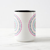 Tasse 2 Couleurs mandala coloré (Centre)
