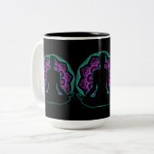 Tasse 2 Couleurs Mandala de Yoga (Devant gauche)