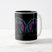 Tasse 2 Couleurs Mandala de Yoga (Devant droit)