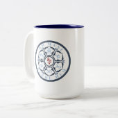 Tasse 2 Couleurs Mandala Mantra (Devant gauche)