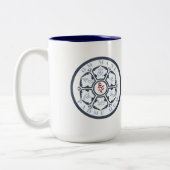 Tasse 2 Couleurs Mandala Mantra (Gauche)