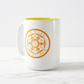 Tasse 2 Couleurs Mandala Mantra (Devant gauche)