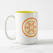 Tasse 2 Couleurs Mandala Mantra (Gauche)