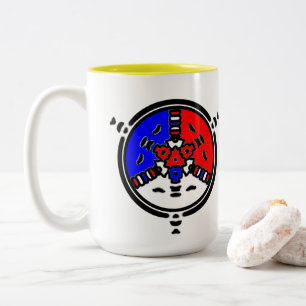 Tasse 2 Couleurs Mandala Zen Puissant