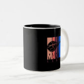 Tasse 2 Couleurs Mandolin Player Musicien Bluegrass Music (Devant droit)