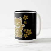 Tasse 2 Couleurs Maneki-neko (Devant droit)