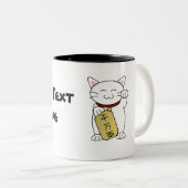 Tasse 2 Couleurs Maneki Neko (Devant droit)
