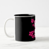 Tasse 2 Couleurs Maneki-neko japonais rose (Gauche)