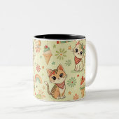 Tasse 2 Couleurs Manette de chat (Devant droit)