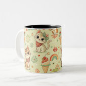 Tasse 2 Couleurs Manette de chat (Devant gauche)
