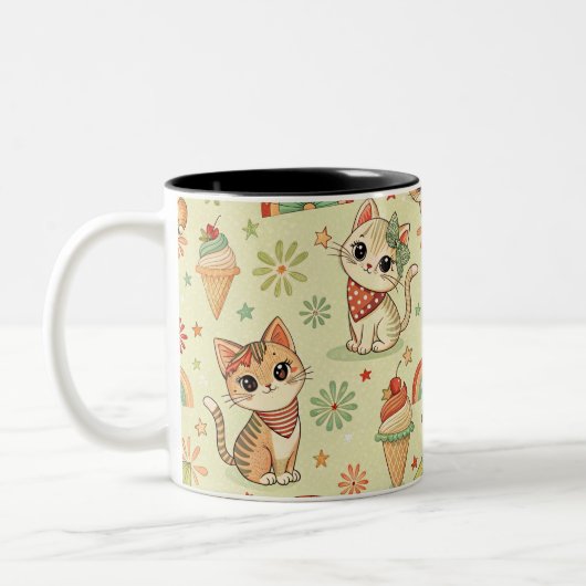Tasse 2 Couleurs Manette de chat (Gauche)
