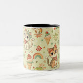 Tasse 2 Couleurs Manette de chat (Centre)