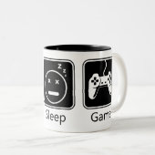 Tasse 2 Couleurs Mange, Dors, Jeu (Devant droit)