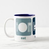 Tasse 2 Couleurs Mangez, dormez, tirez (Gauche)