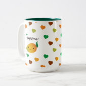 Tasse 2 Couleurs Mango mignon et drôle (Devant gauche)