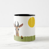 Tasse 2 Couleurs Mangue le coup d'oeil de gazelle (Centre)