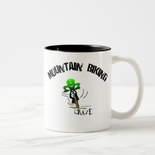 TASSE 2 COULEURS MANIE FAISANTE DU VÉLO DE MONTAGNE