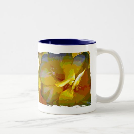 Tasse 2 Couleurs Manipulation numérique de Freesia Jaune (Droit)