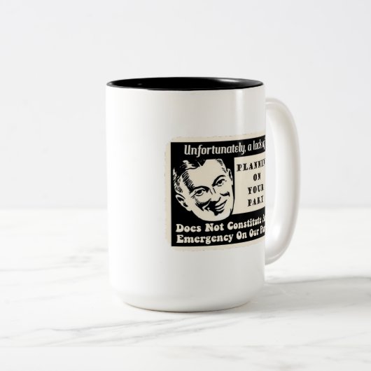 Tasse 2 Couleurs Manque de planification (Devant droit)