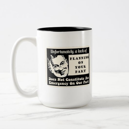 Tasse 2 Couleurs Manque de planification (Gauche)