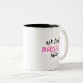 Tasse 2 Couleurs Mansplain plus tard (11 onces) (Devant droit)