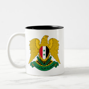 Tasse 2 Couleurs manteau de la Syrie des bras