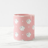 Tasse 2 Couleurs Manx Cat Couple Muple (Centre)