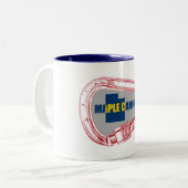 Tasse 2 Couleurs Maple Canyon Escalade Carabiner (Devant gauche)