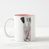 Tasse 2 Couleurs Maquillage brosse (Gauche)