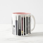 Tasse 2 Couleurs maquillage mug<33 (Devant droit)