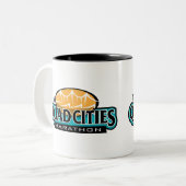 Tasse 2 Couleurs Marathon de villes de quadruple (Devant gauche)