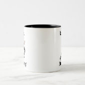 Tasse 2 Couleurs Marathonien du coureur (Centre)