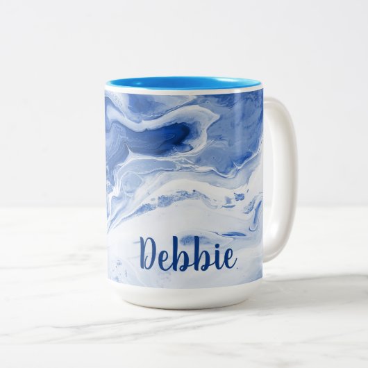 Tasse 2 Couleurs Marbre (Devant droit)