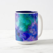 Tasse 2 Couleurs Marbre Abstrait (Devant droit)