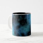 Tasse 2 Couleurs Marbre Bleu Cosmic Faux (Devant gauche)