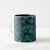 Tasse 2 Couleurs Marbre turquoise noir (Devant gauche)