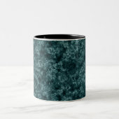 Tasse 2 Couleurs Marbre turquoise noir (Centre)
