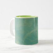 Tasse 2 Couleurs marbre vert abstrait (Devant gauche)
