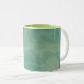 Tasse 2 Couleurs marbre vert abstrait (Devant droit)