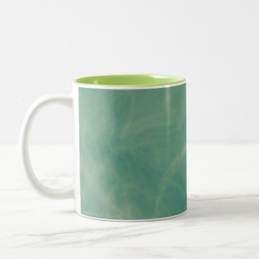 Tasse 2 Couleurs marbre vert abstrait (Gauche)