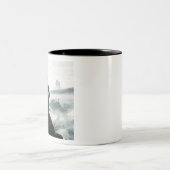 Tasse 2 Couleurs Marche au-dessus de la mer des brouillards (Centre)