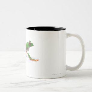 Tasse 2 Couleurs Marche observée par rouge de grenouille d'arbre