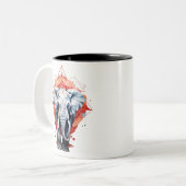 Tasse 2 Couleurs Marcher la boue d'éléphant 2023 (Devant gauche)